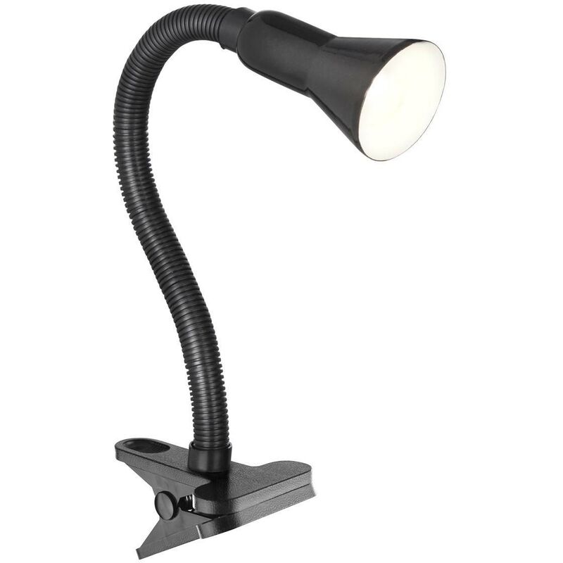 Desk Partners - 1 Light Task Table Clip On Lamp Black, E14 - Searchlight