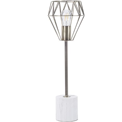 Desk Table Bedside Lamp Light Geometric Diamond Brass Large Mooni - Brass