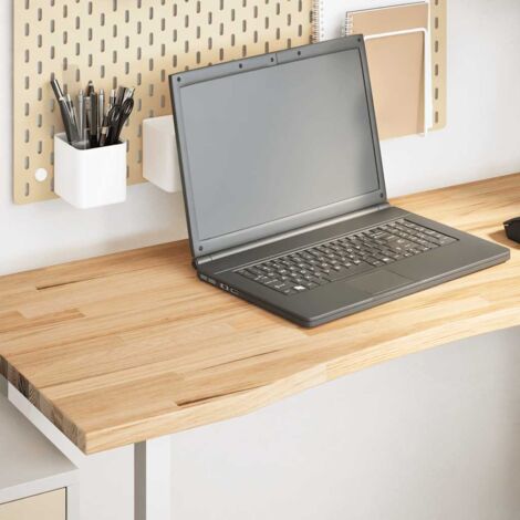 Desk Top Untreated 120x50x2.5 cm Solid Wood Oak Rectangular vidaXL