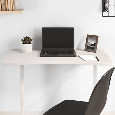 Desk Top White 80x40x2.5 cm Solid Wood Pine vidaXL