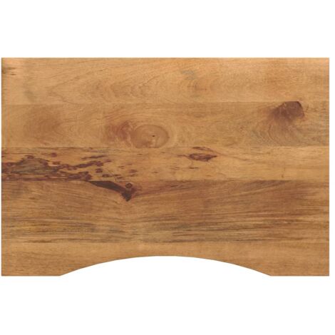 Desk Top with Curve 100x50x2.5 cm Solid Wood Rough Mango vidaXL