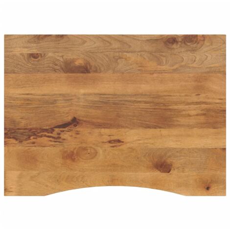 Desk Top with Curve 100x80x2.5 cm Solid Wood Rough Mango vidaXL