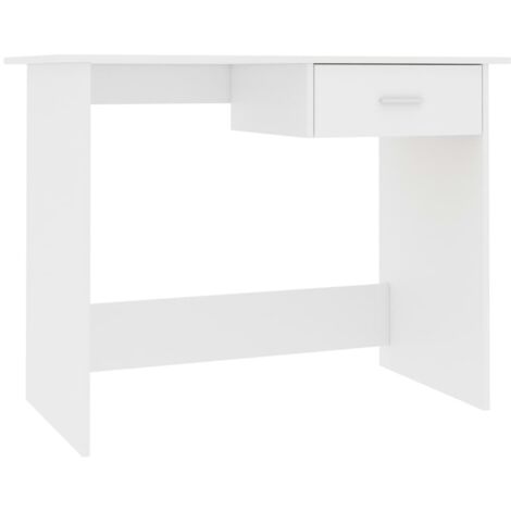Desk White 100x50x76 cm Engineered Wood vidaXL