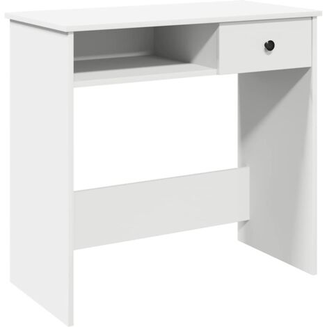 Desk White 80x40x75 cm Engineered Wood vidaXL