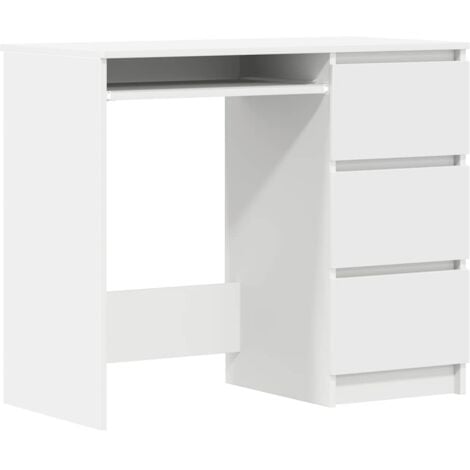 Desk 90x45x76 cm Chipboard White