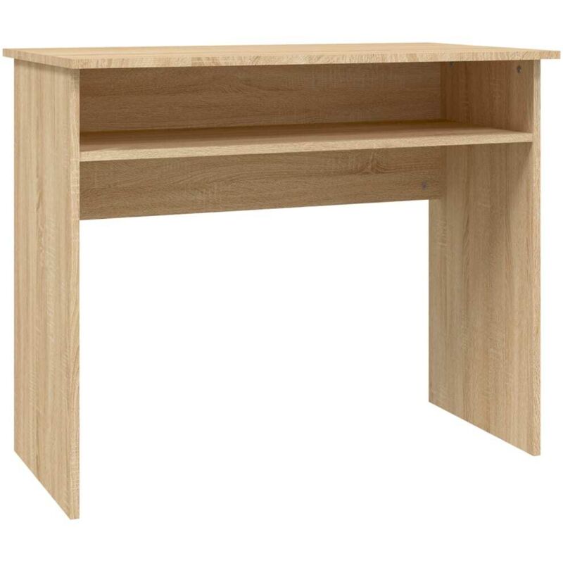 Desk Sonoma Oak 90x50x74 Cm Engineered Wood Vidaxl