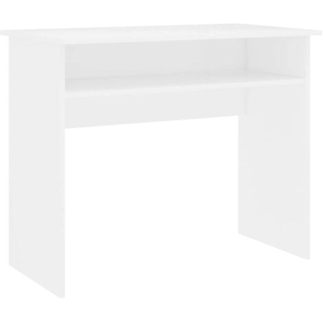 Desk White 90x50x74 cm Engineered Wood vidaXL