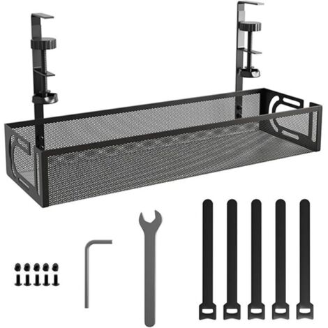 Desktop Cable Management - No-Drill Cable Organizer - Desktop Cable Management Holder - Cable Management Box for Office, Home