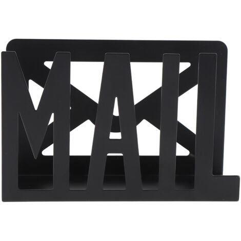 Desktop Mail Holder Iron Countertop Mail Letter Envelope Document Storage Rack Organizer for Home School Office