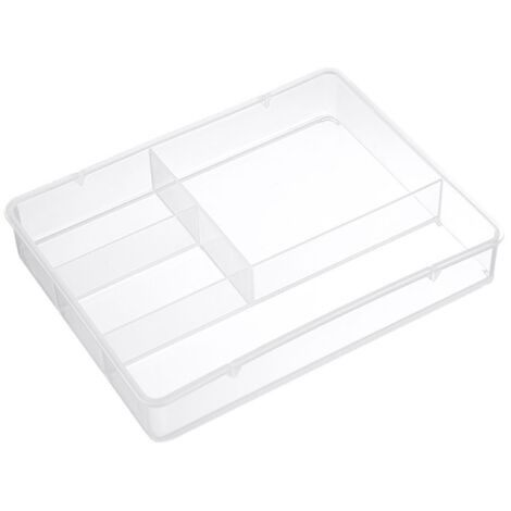 Desktop Organizer Box Drawer Divider Tray Desk Makeup Classification Storage Box for Bathroom Office Transparent