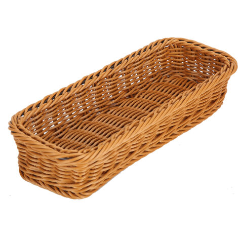 Desktop Tableware Storage Basket Chopsticks Fork Holder Organizer for Home Hotel RestaurantCoffee Color M Size L280xW110xH50mm