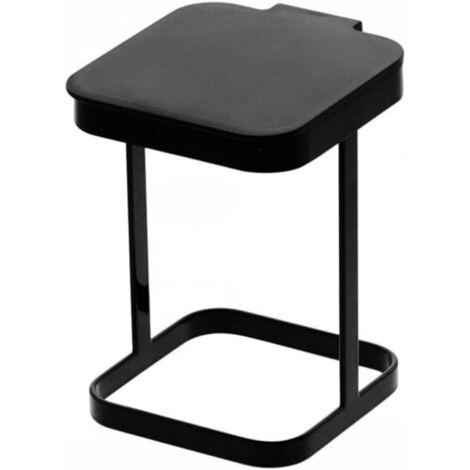 Desktop Trash Bag Rack Trash Rack Metal Trash Bag Rack Cabinet Portable Trash Bag Kitchen Bathroom Black