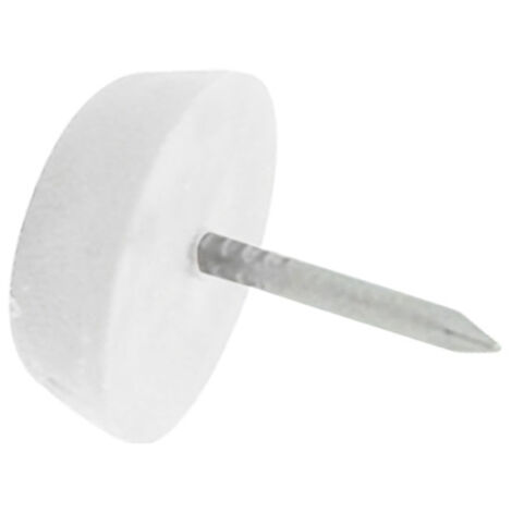 Deslizador Mueble 17Mm Patin Clavo Pl Bl Micel 100 Pz