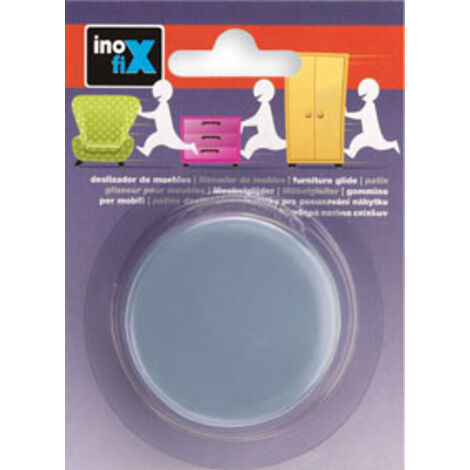 Deslizador mueble adhesivo Ø 50MM Gris Inofix Blister 4 Unidades