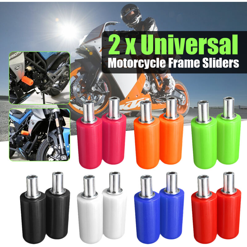 

Deslizadores de marco de motocicleta con protector antichoque universal 2PCS (naranja)