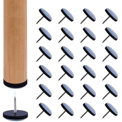 Deslizadores de muebles de teflón ZVD-50 de 19 mm - Deslizadores con clavos para sillas y sillones. Deslizadores deslizantes.