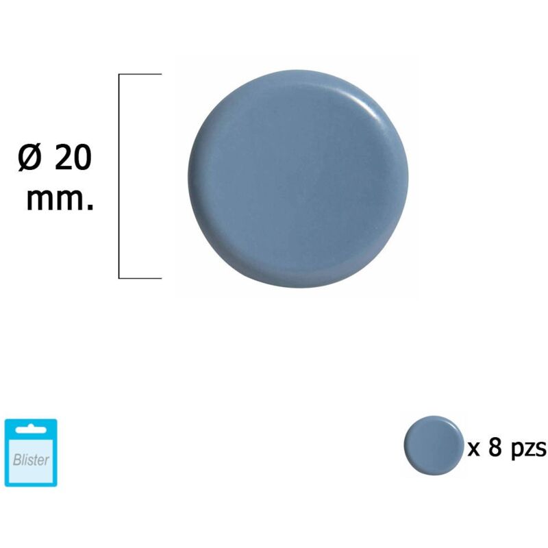 

Deslizante gris ptfe Ø20 (blister 8 unidades)