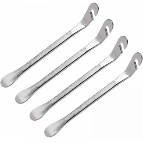 Desmontador de neumáticos manual de 4 piezas, de acero, para bicicleta, kit de reparación de ruedas