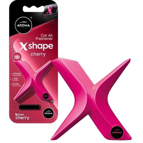 Désodorisant AROMA CAR en forme de X, cerise