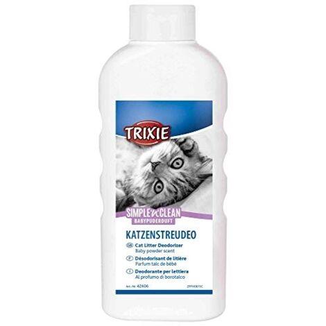 Désodorisant de litière Simple'n'Clean, poudre de bébé, 750g - Trixie
