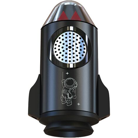 Désodorisant de voiture Fusée Diffuseur de voiture Vaisseau spatial Parfum de voiture Astronaute créatif Parfum de voiture Accessoires de voiture Décoration automobile (Noir)