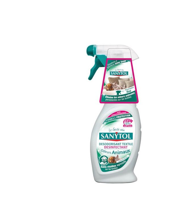SANYTOL - Désodorisant désinfectant textile animaux 500 mL