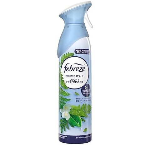 Désodorisant Febreze Brume d'air Rosée du matin - Aérosol 185 ml
