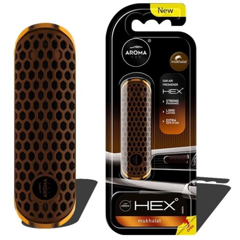 Désodorisant parfumé aux formes originales en polymère HEX Mukhalat