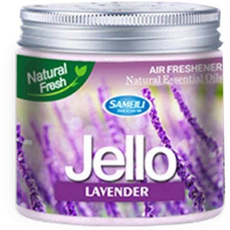 Désodorisant parfumé pour voiture 220g Jello, senteur d'aromathérapie à la lavande