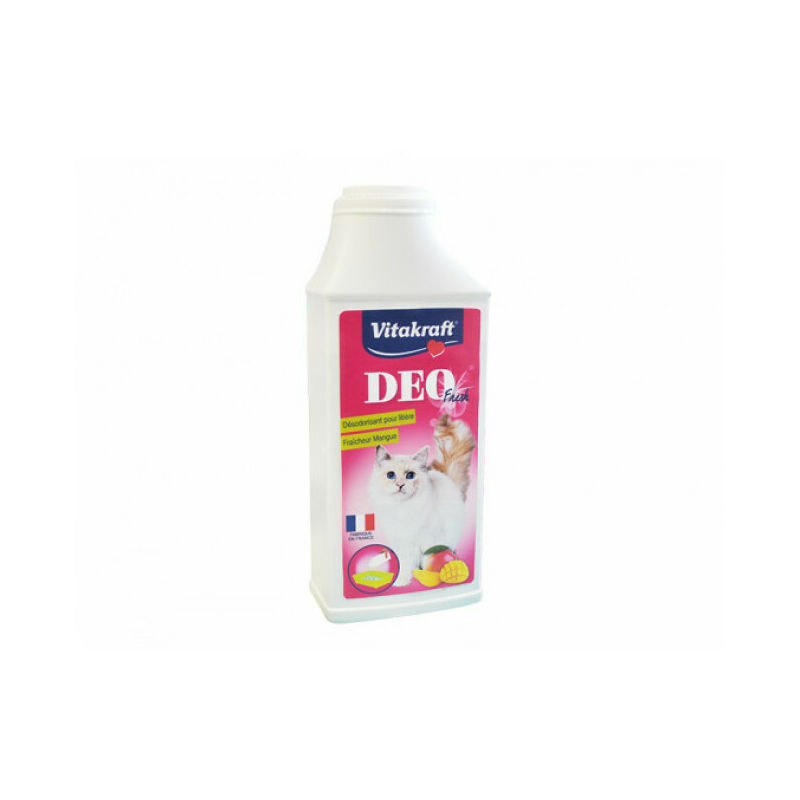 Désodorisant Deo Fresh en poudre pour litière Parfum Mangue Contenance 375 g - Vitakraft