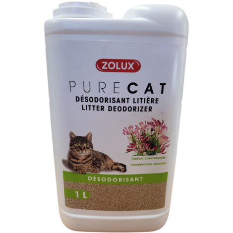 Désodorisant pour litière fraîcheur chèvrefeuille 1 litre  pour chat - zolux