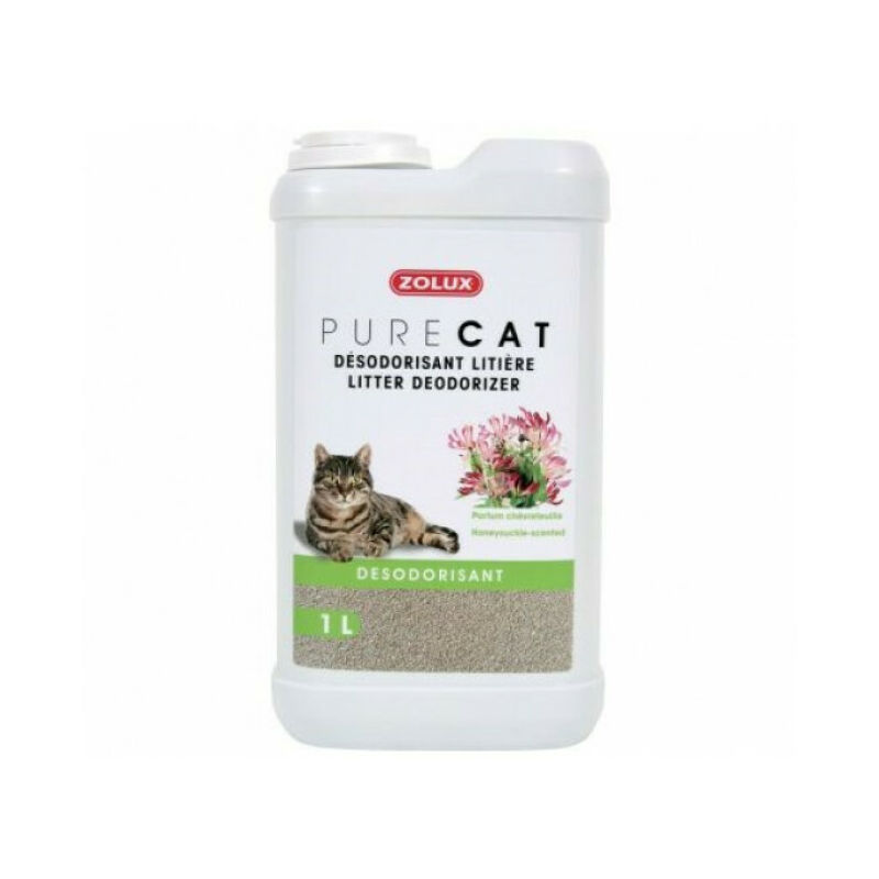 Zolux - Désodorisant pour litière Purecat 1 Litre - Chèvrefeuille