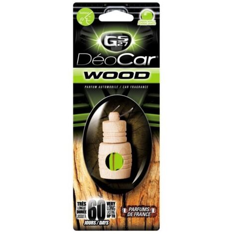 Désodorisant voiture DEOCAR wood pomme verte - GS27