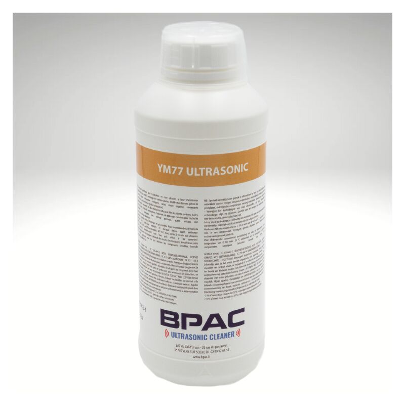 Bpac - YM77 Détergent Nettoyant Ultrasons 1 l - Produit Ultrason