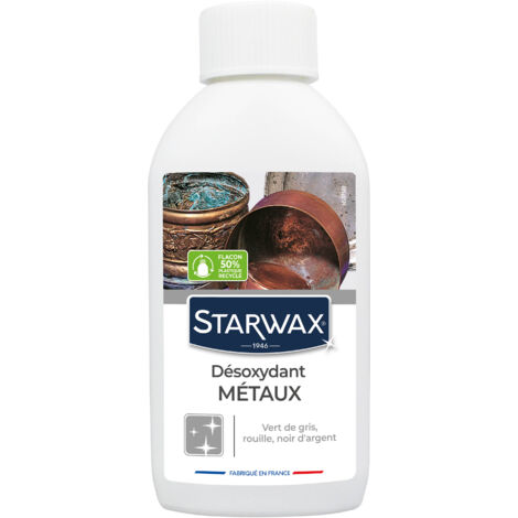 Starwax – Décapant désoxydant pour métaux 250ml – Élimine rouille et oxydation – Compatible cuivre, bronze, fonte – Prêt à l'emploi