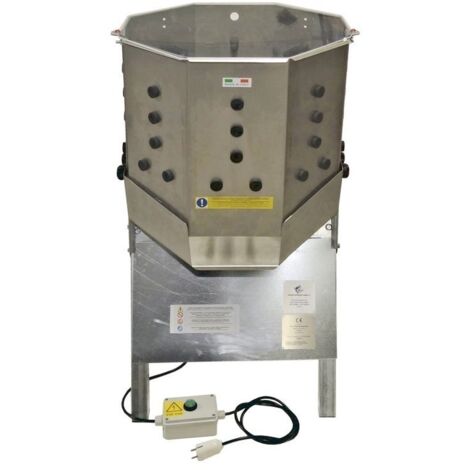 Desplumadora Automática de Acero Inoxidable para Aves  PRISMA 155  100 Pollos/Hora  54x54x95 cm  Desplumadora Profesional