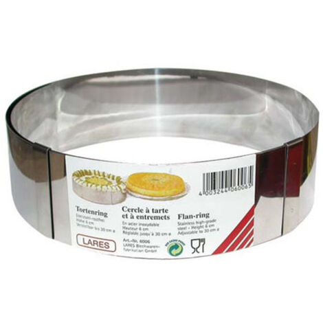 Dessert- und tortenring bis zu 30cm erweiterbar - Lares - 6009