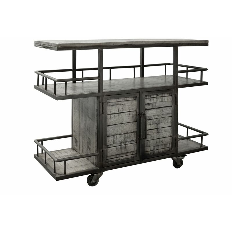 Bar 117x46 Manguier laqué Gris heavy industry 167