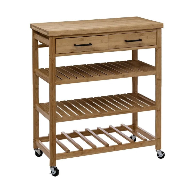 Five Simply Smart - Desserte 3 Niveaux Bambou 'Linha' 90cm Naturel