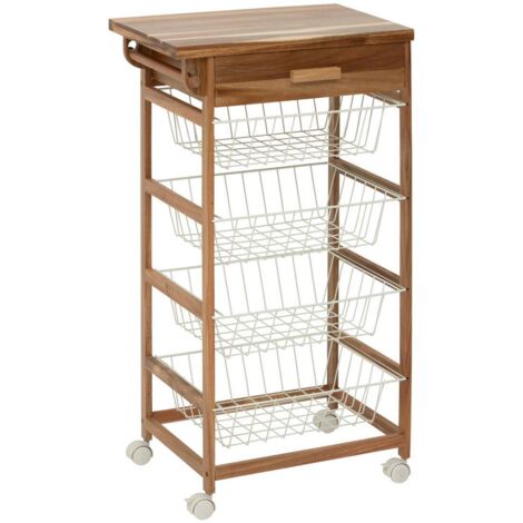 Desserte acacia 50x34,5x88,8cm 4 niveaux - 5five