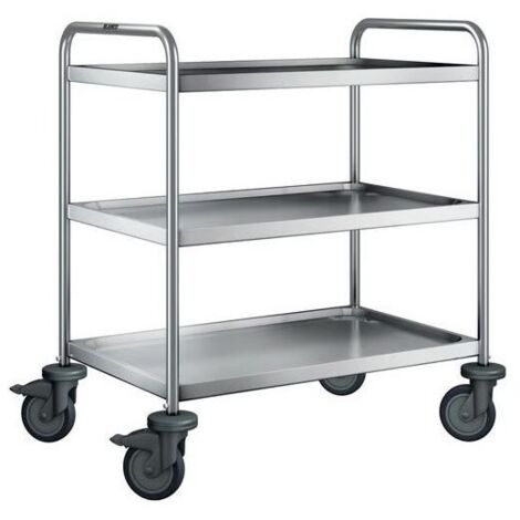 Desserte Chariot de Service Inox BLANCO SW 8 x 5-3 Charge 120kg 3 Plateaux - 569770
