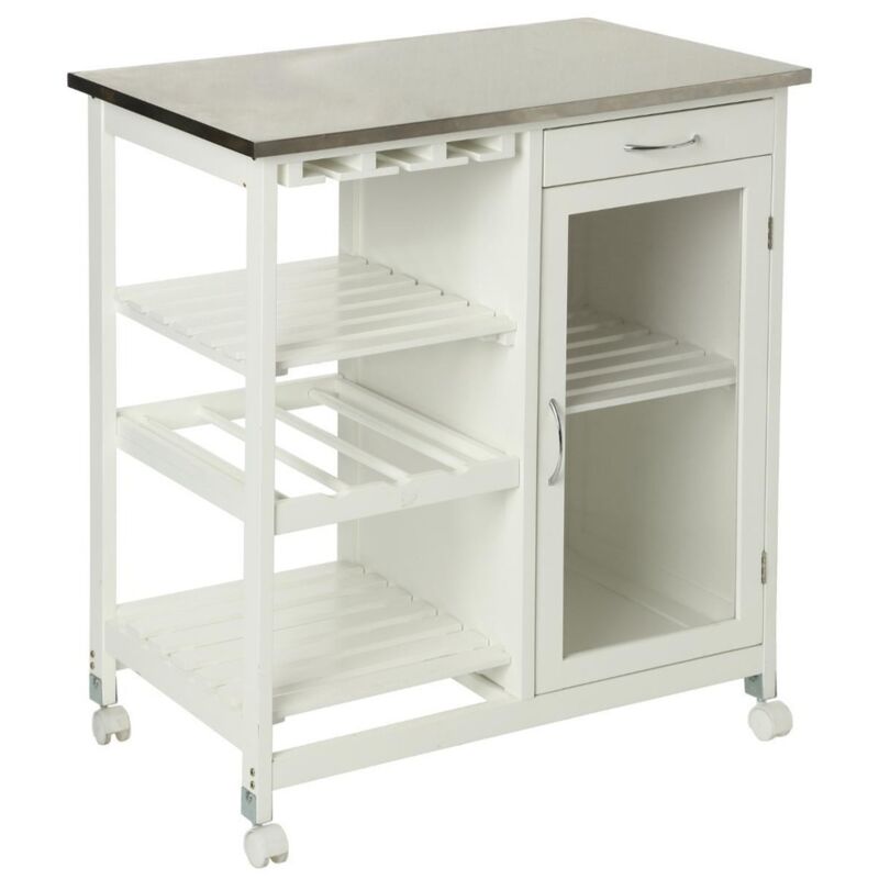 Atmosphera - Desserte cuisine plateau inox créateur d'intérieur