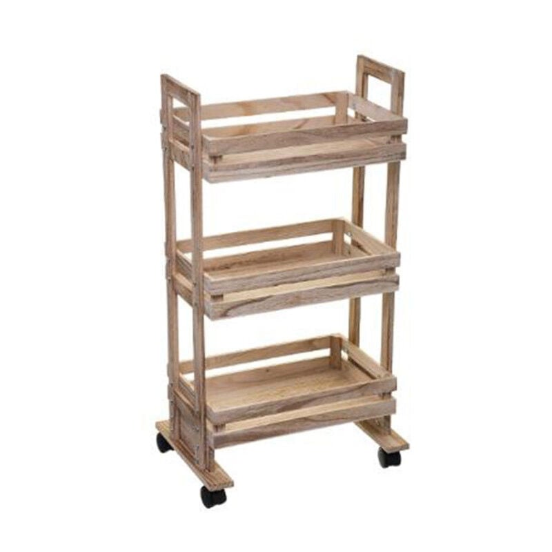 Five Simply Smart - Desserte de Cuisine 'Cagette' 82cm Naturel