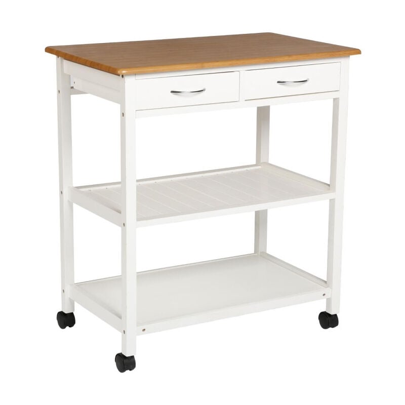 Five Simply Smart - Desserte de Cuisine 'Cuistot' 87cm Blanc