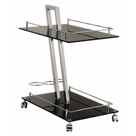 Desserte de Cuisine Design "Revue" 72cm Noir