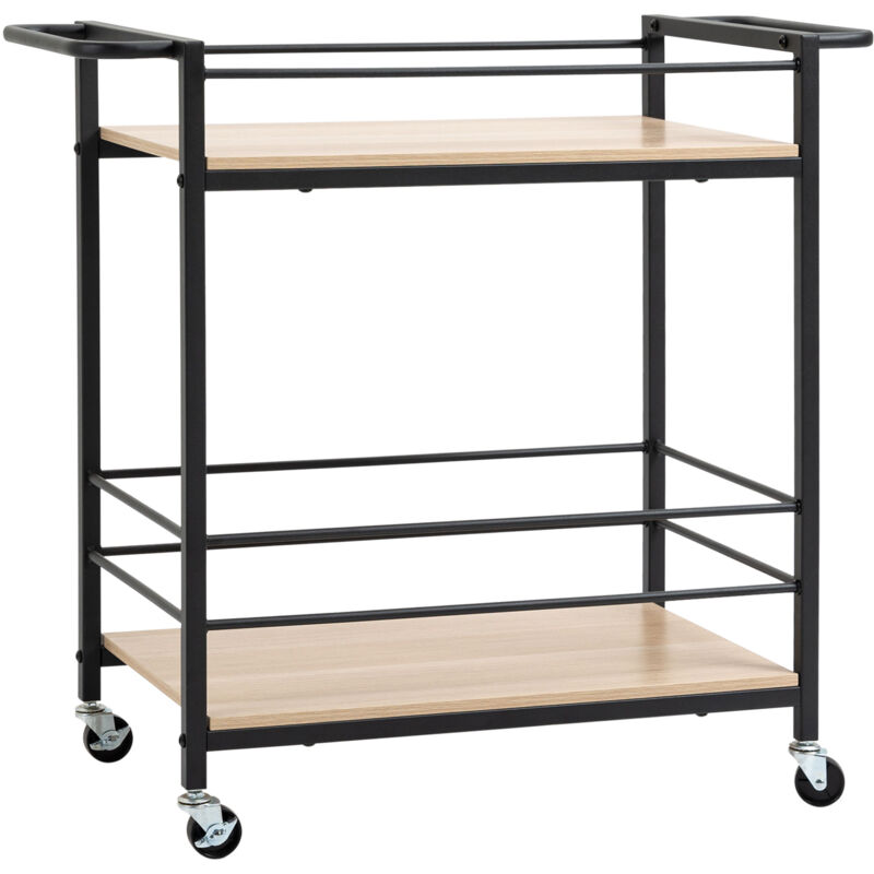 Desserte de cuisine jonas bois et noir