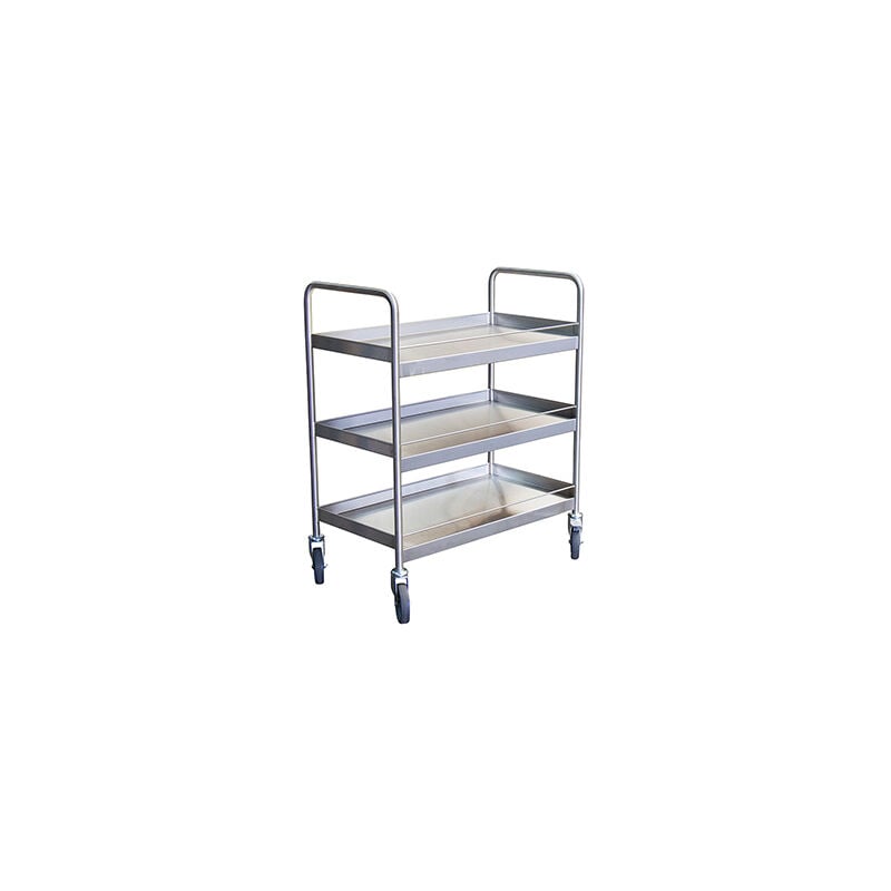 Desserte inox 3 plateaux - charge max 300kg - 880000634