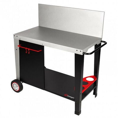 DESSERTE METAL SALVIA 90X47CM AVEC CREDENCE