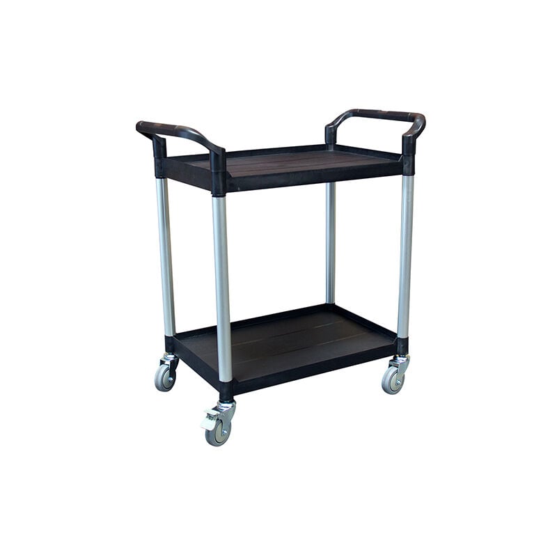 Desserte plastique 2 plateaux - Dimensions plateaux 680 x 450 mm - 885007668