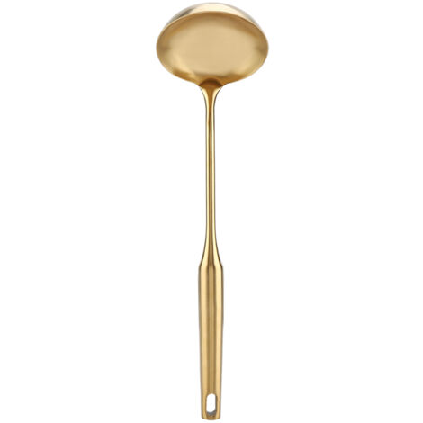 Dessertlöffel aus Edelstahl mit musikalischer Note für Kaffee (Gold)